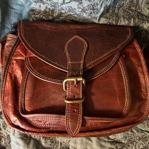 Vintage 1990’s FIRU soft leather handmade bag
100% Goat leather